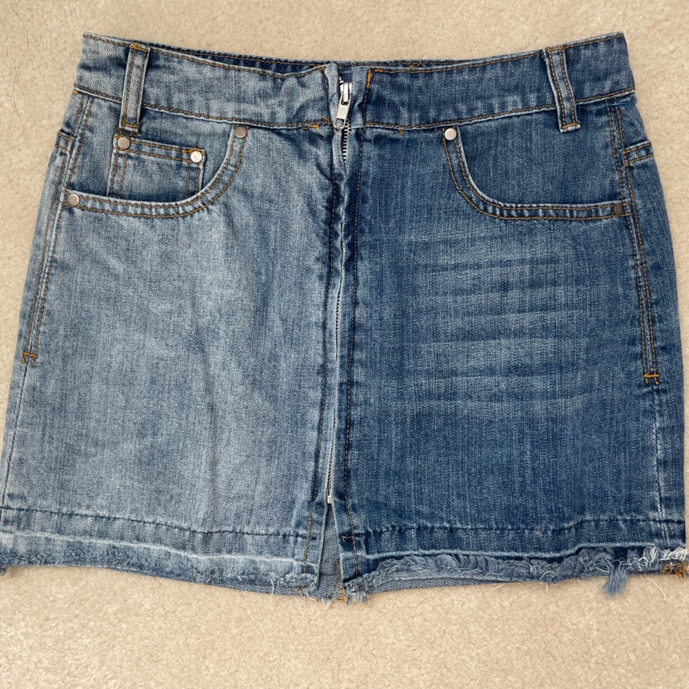 lulus jean skirt